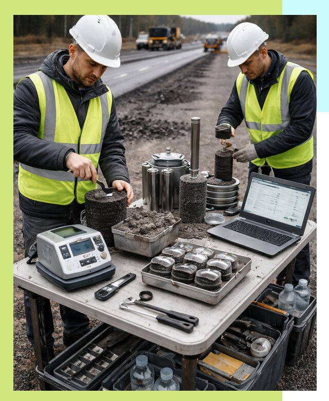 Сертификация асфальта: испытания и подтверждение в Артёме