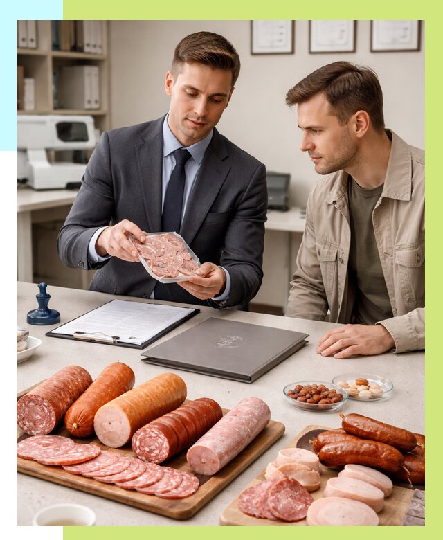 Сертификация колбасных изделий в Артёме от 7775 р. | Алешин-Арт