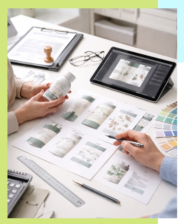 Профессиональная разработка дизайна и текста этикетки продукции в Артёме